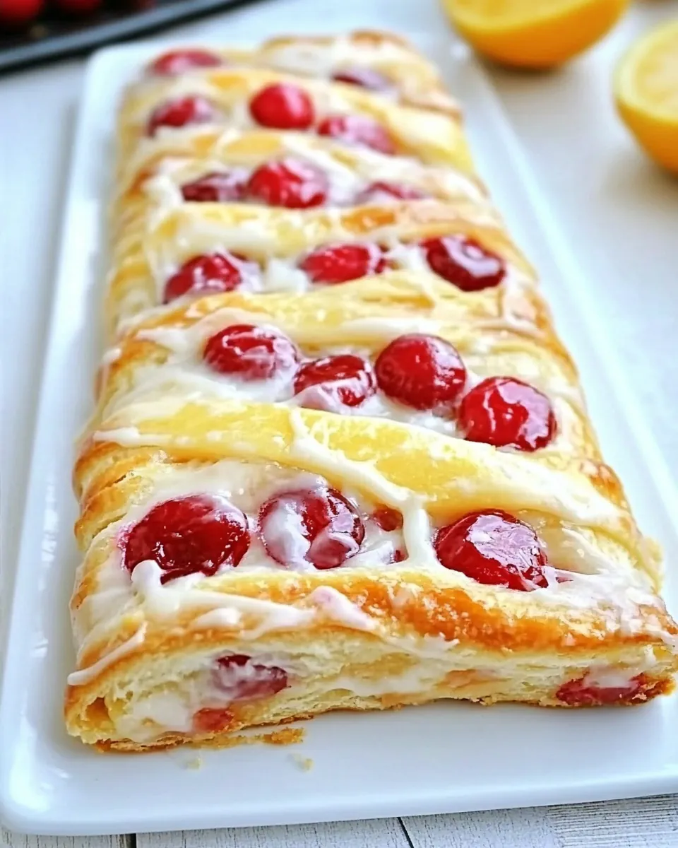 Lemon Cherry Cheese Danish