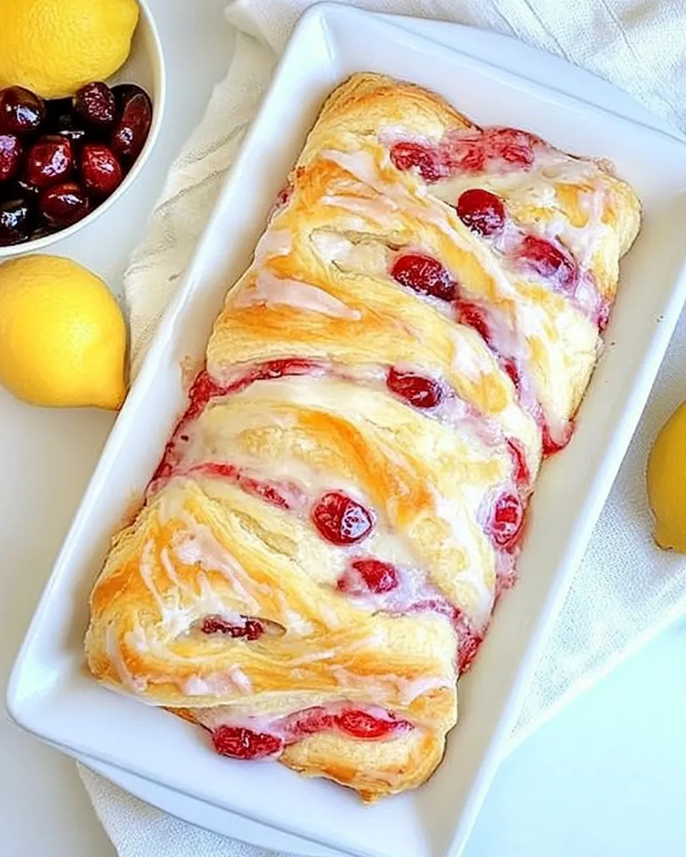 Lemon Cherry Cheese Danish