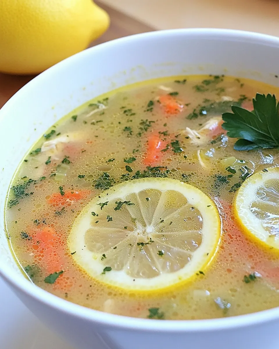 Lemon Chicken Soup