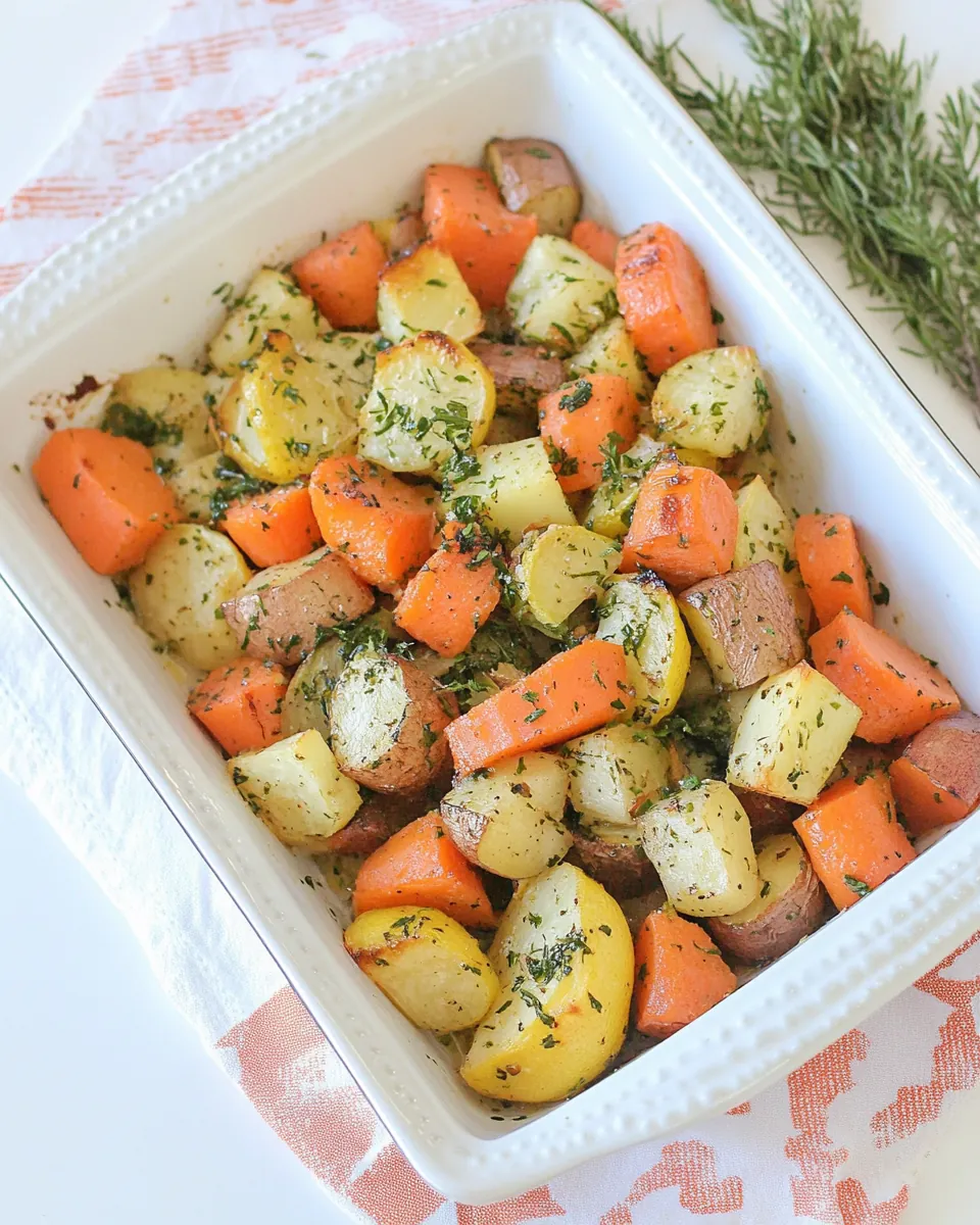 Lemon Chive Roasted Vegetables