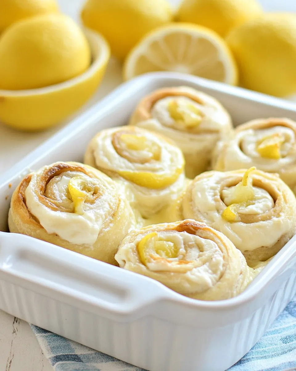 Lemon Cream Cheese Pinwheels