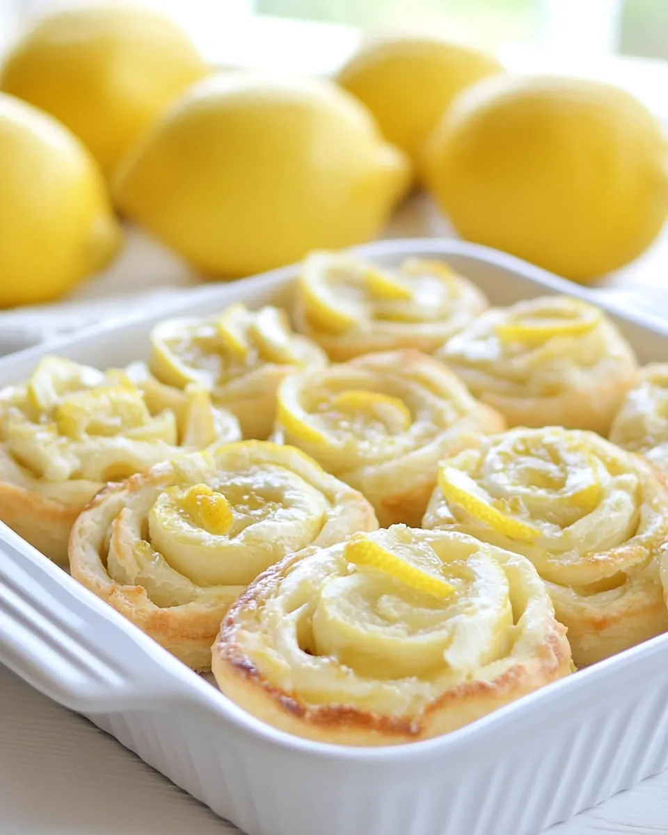 Lemon Cream Cheese Pinwheels
