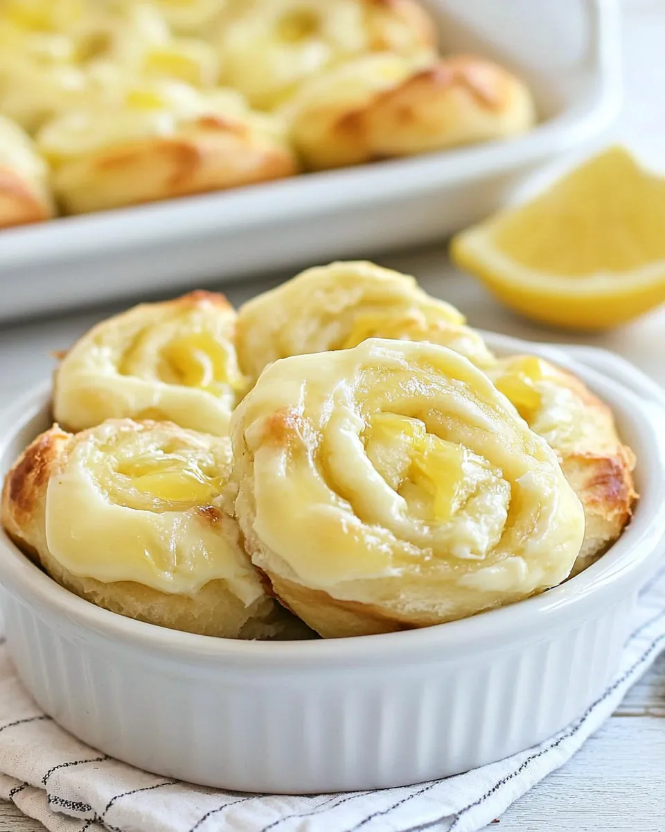 Lemon Cream Cheese Pinwheels