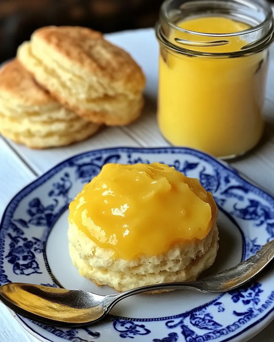 Lemon Curd With Buttermilk Biscuits