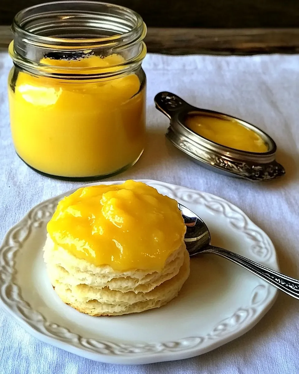 Lemon Curd With Buttermilk Biscuits