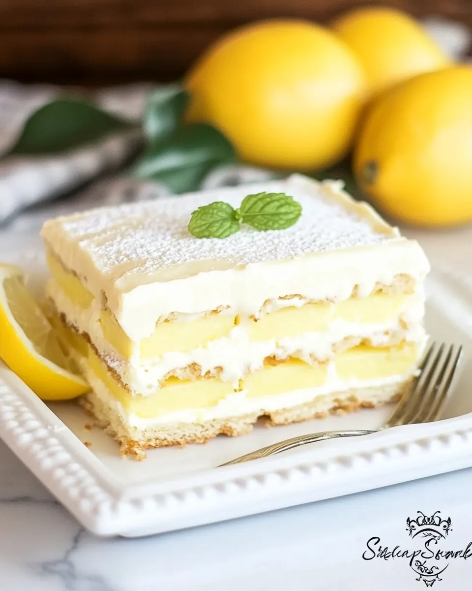 Lemon Eclair Cake
