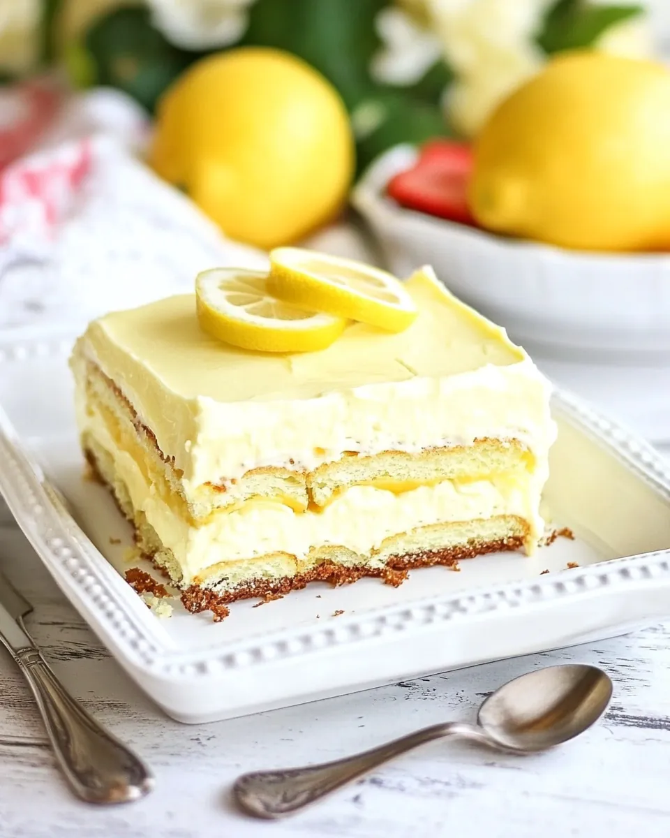 Lemon Eclair Cake