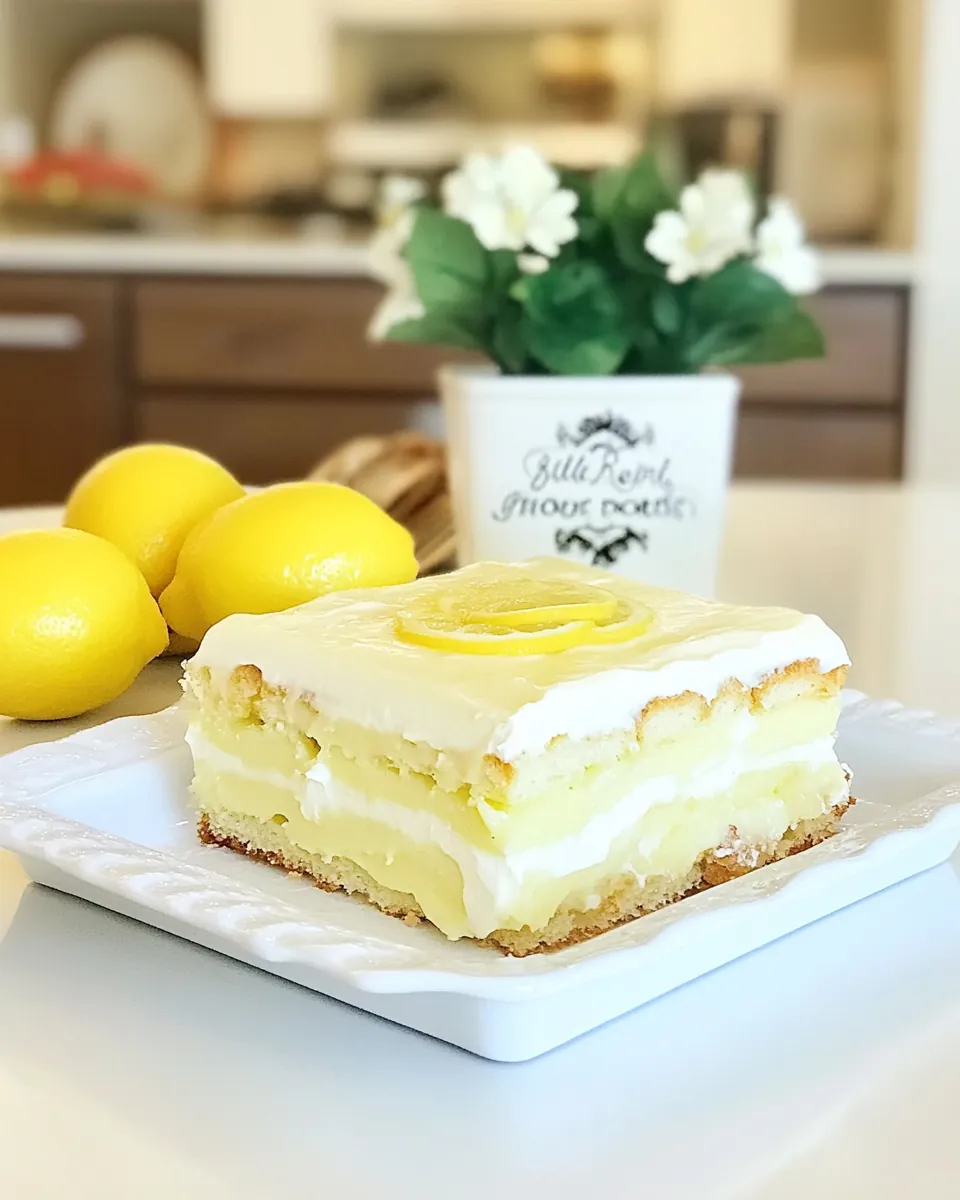 Lemon Eclair Cake