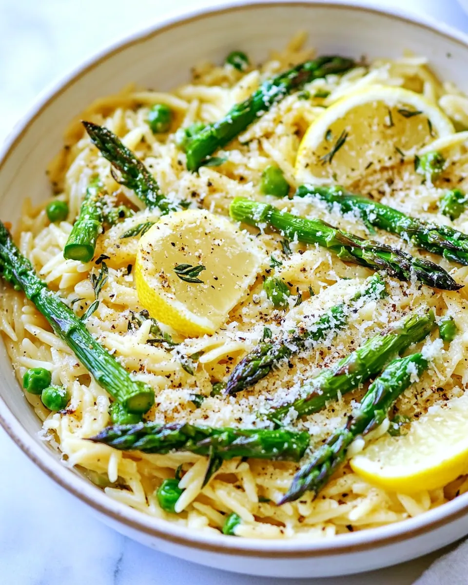 Lemon Parmesan Garlic Orzo