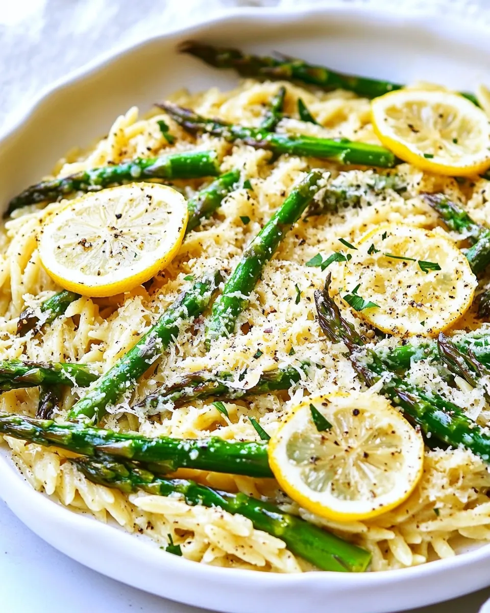 Lemon Parmesan Garlic Orzo