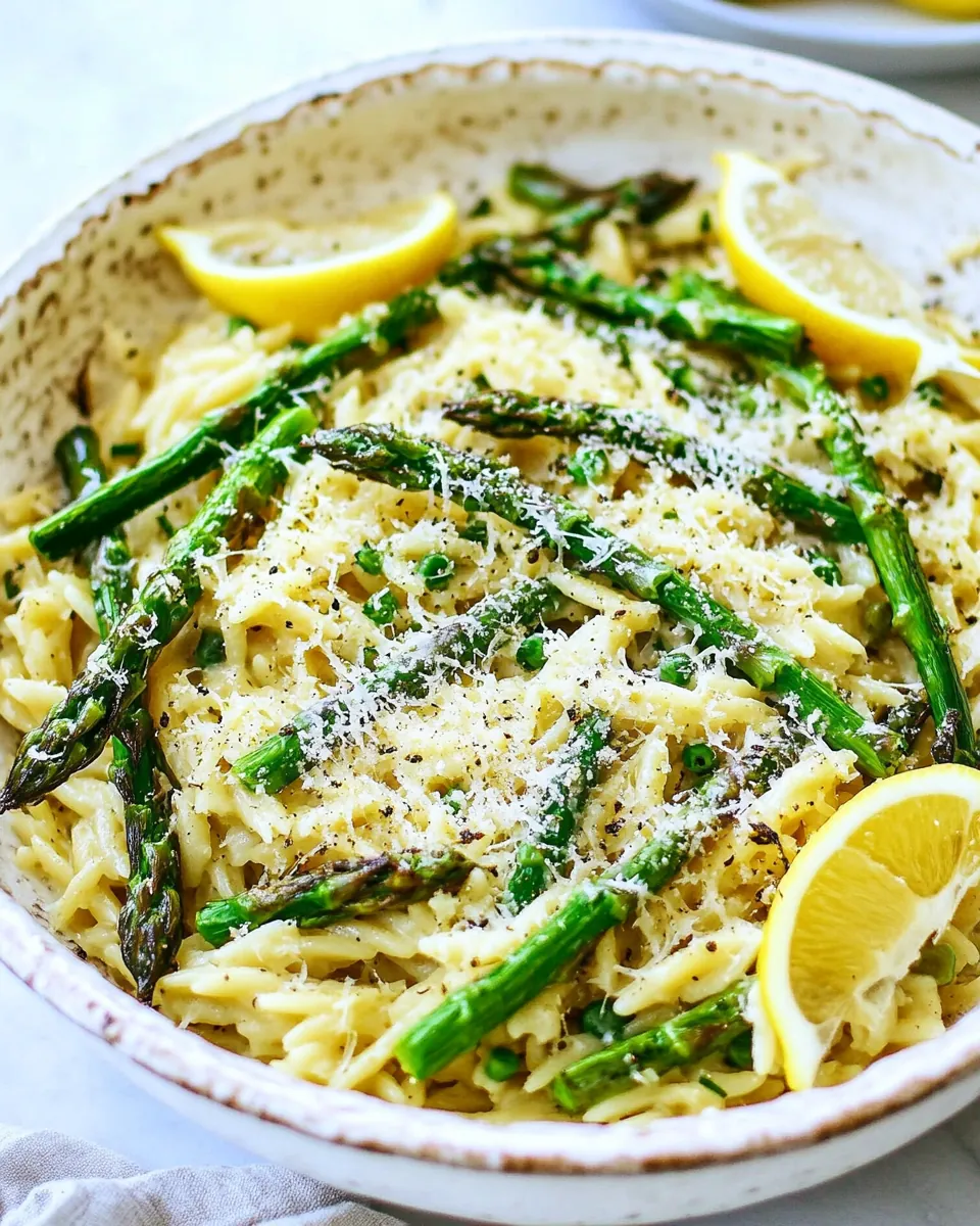Lemon Parmesan Garlic Orzo