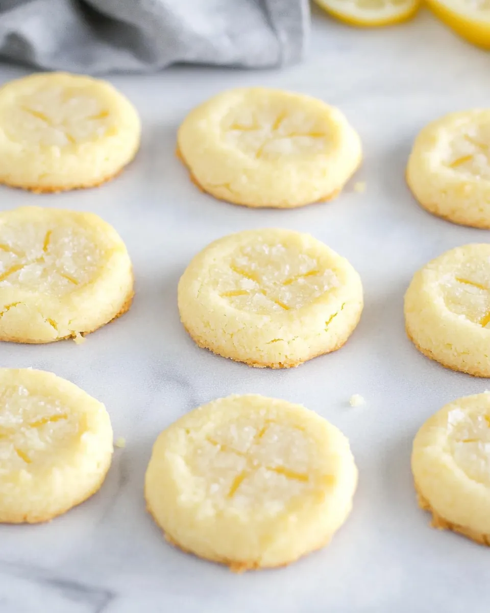 Lemon Shortbread Cookies