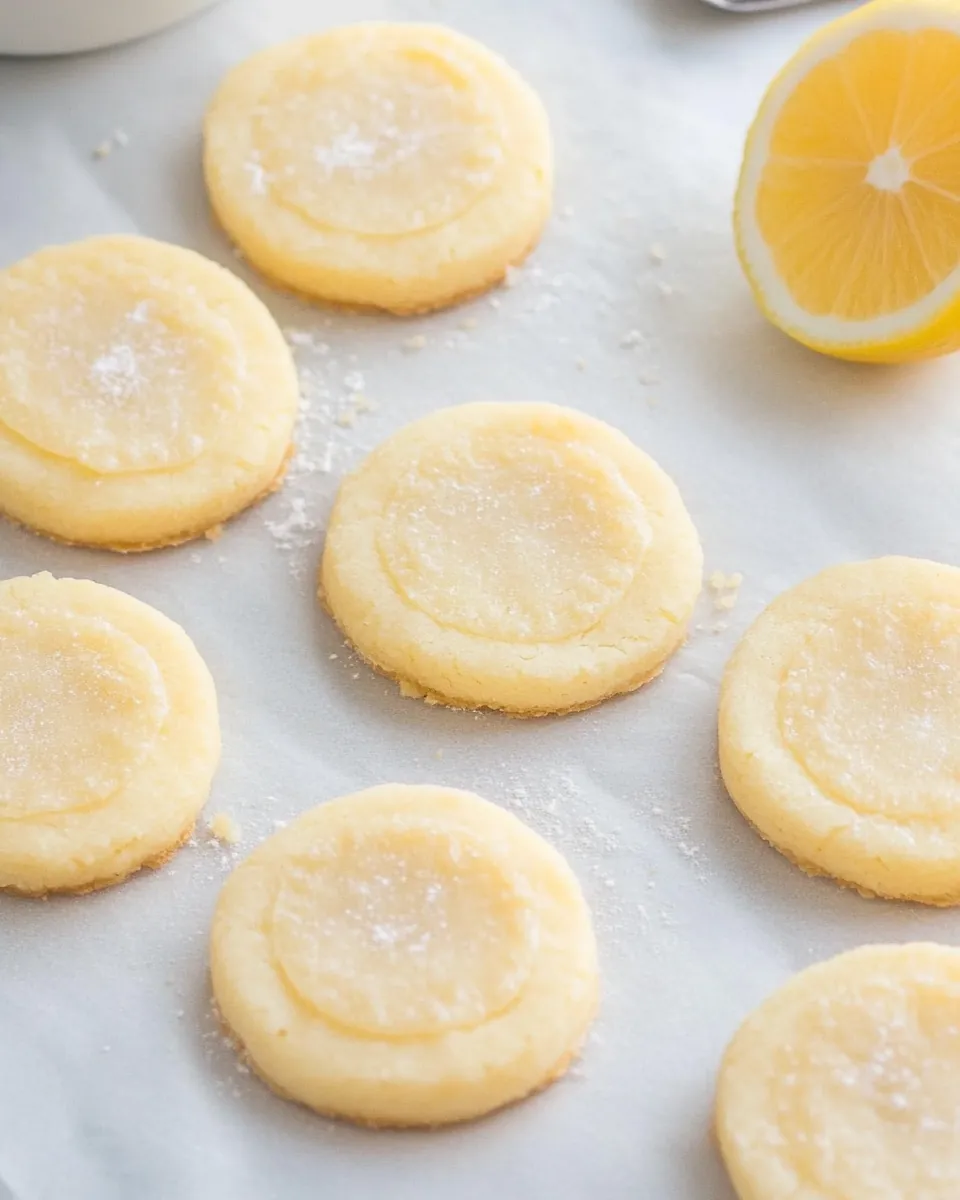 Lemon Shortbread Cookies
