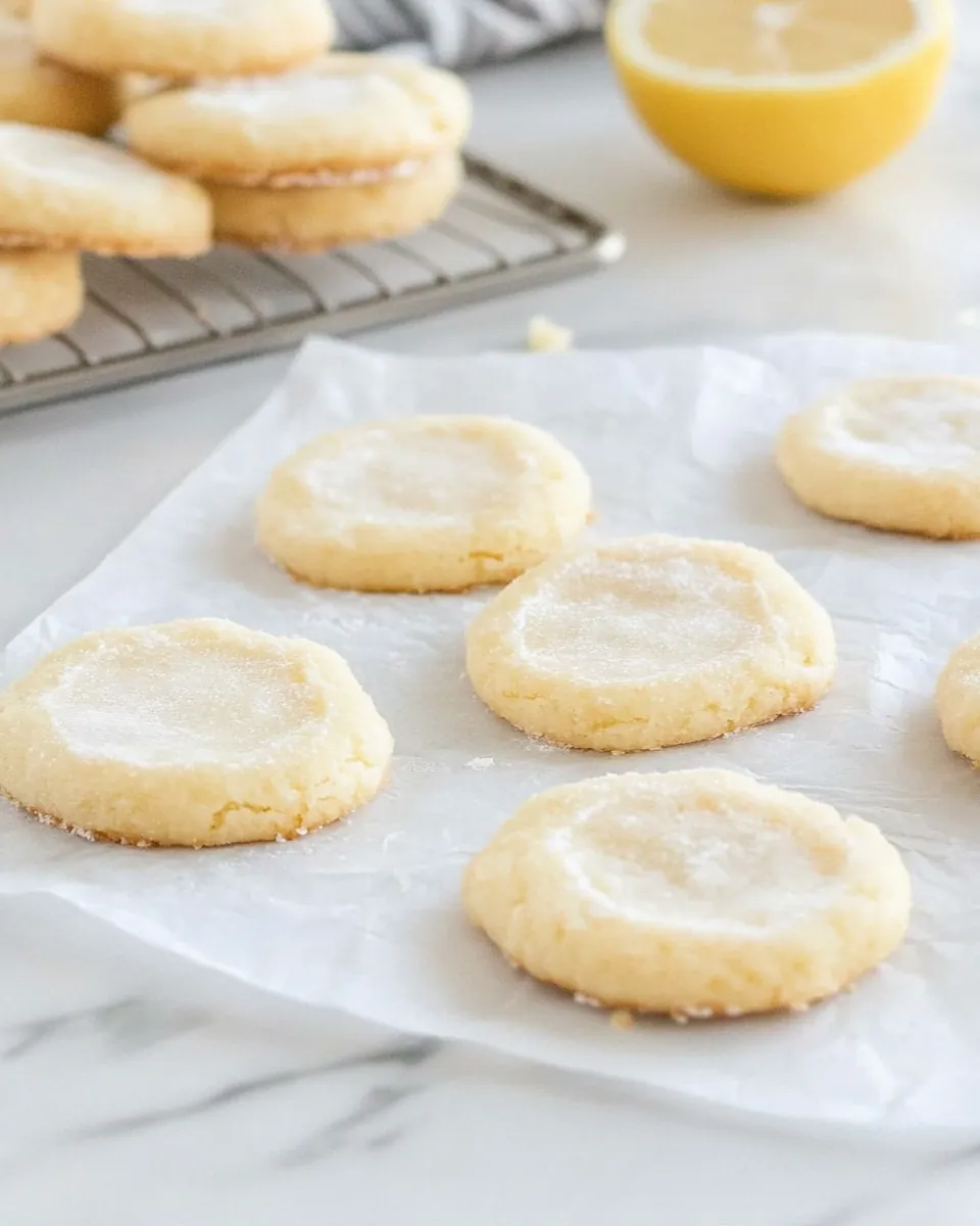 Lemon Shortbread Cookies