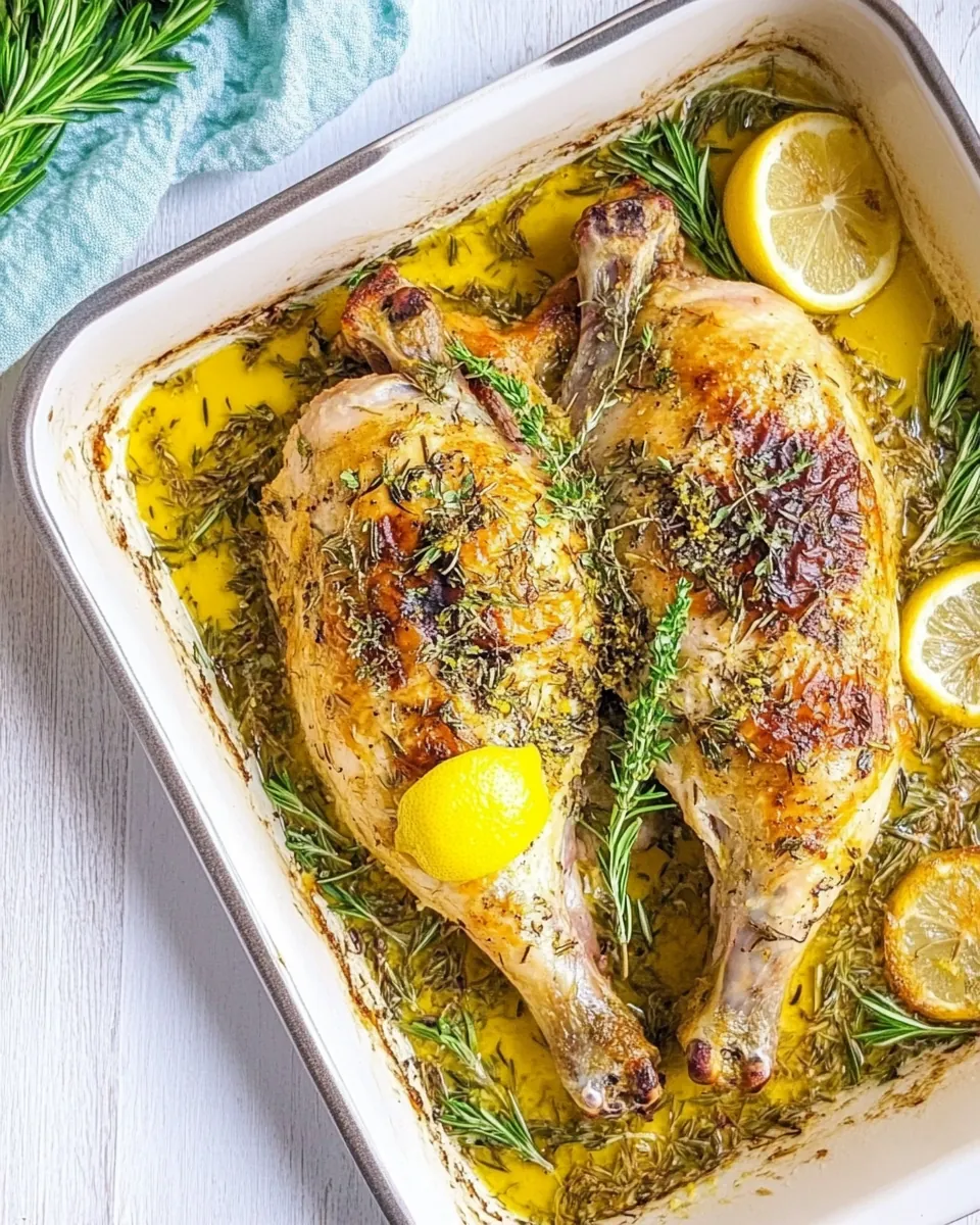 Lemon Spatchcock Chicken