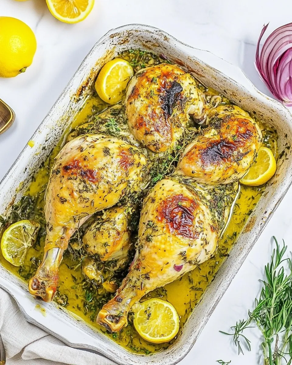 Lemon Spatchcock Chicken