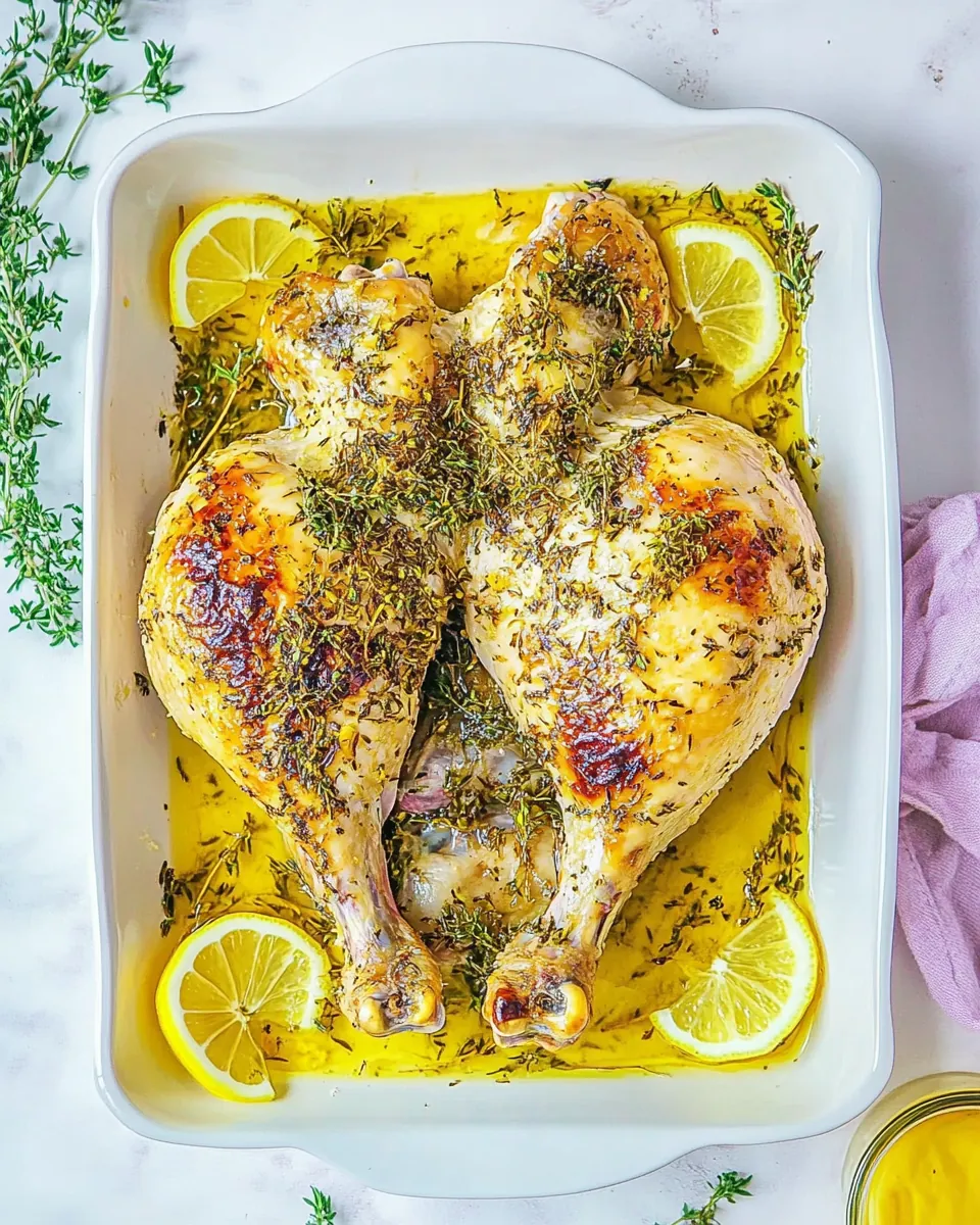 Lemon Spatchcock Chicken