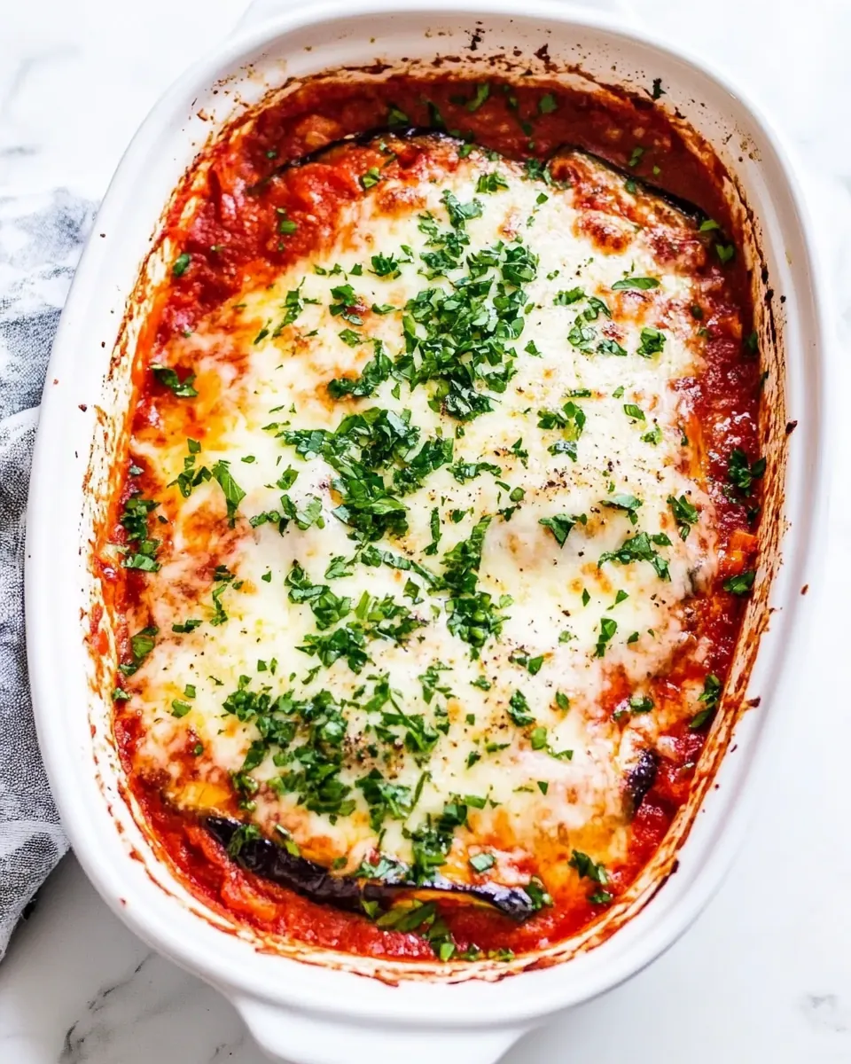 Lighter Eggplant Parmesan