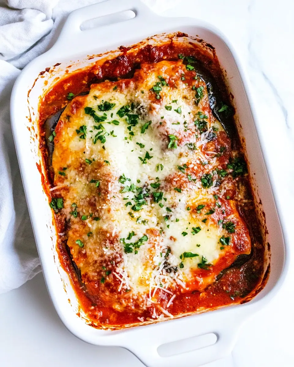 Lighter Eggplant Parmesan