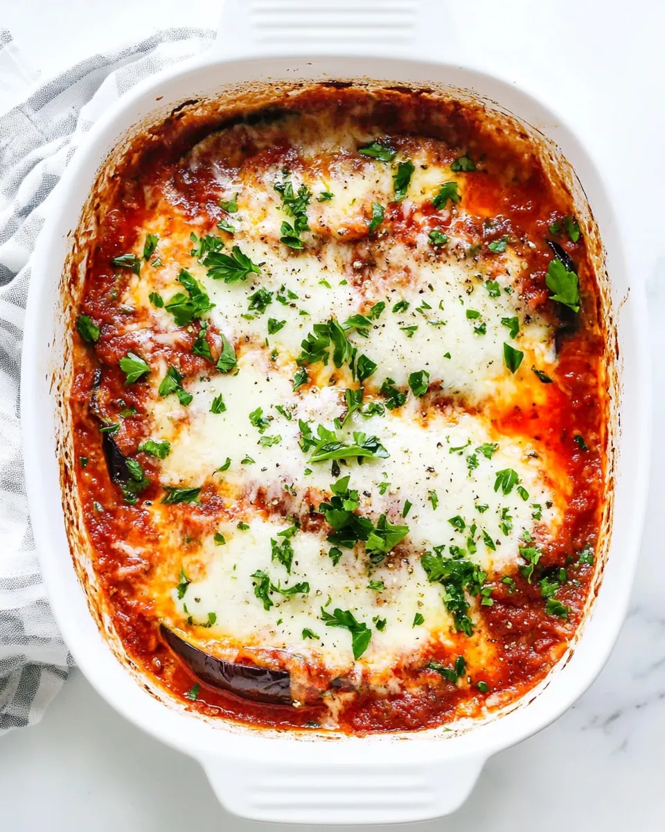 Lighter Eggplant Parmesan