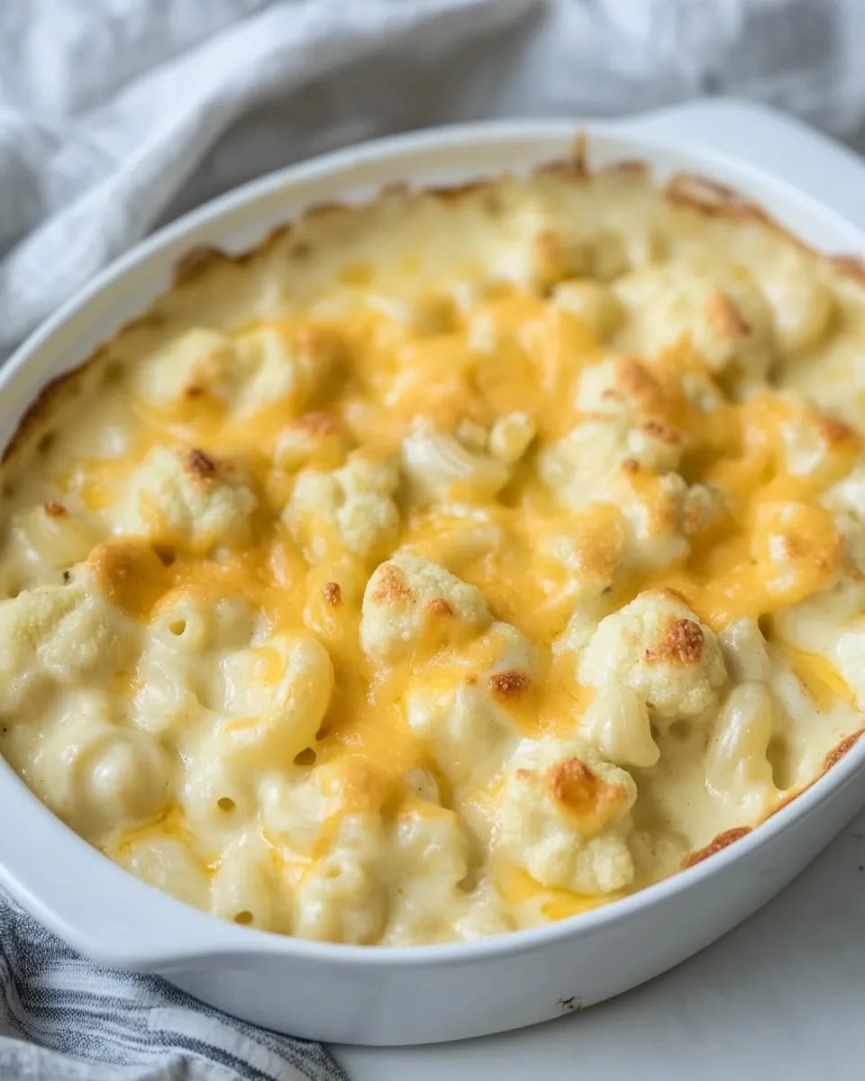 Low Carb Cauliflower Mac and Cheese