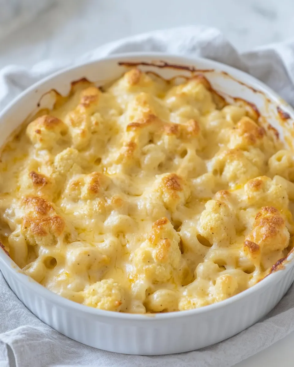 Low Carb Cauliflower Mac and Cheese