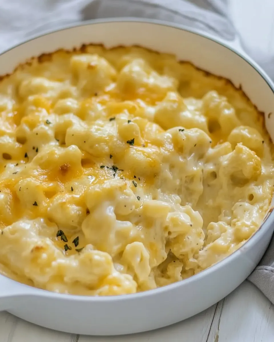 Low Carb Cauliflower Mac and Cheese