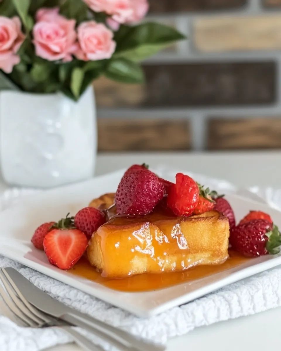 Make Ahead Crème Brûlée French Toast