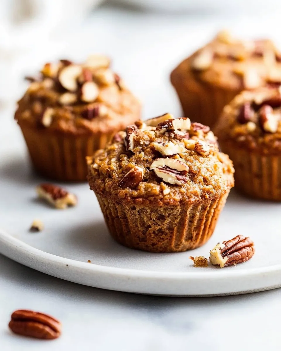 Maple Pecan Banana Muffins