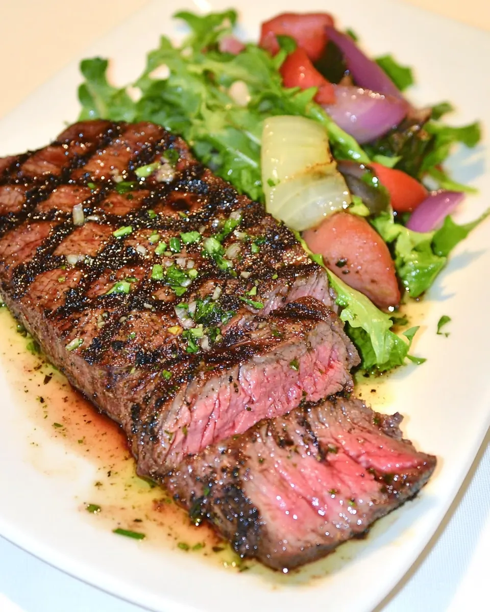 Marinated Flat Iron Steak