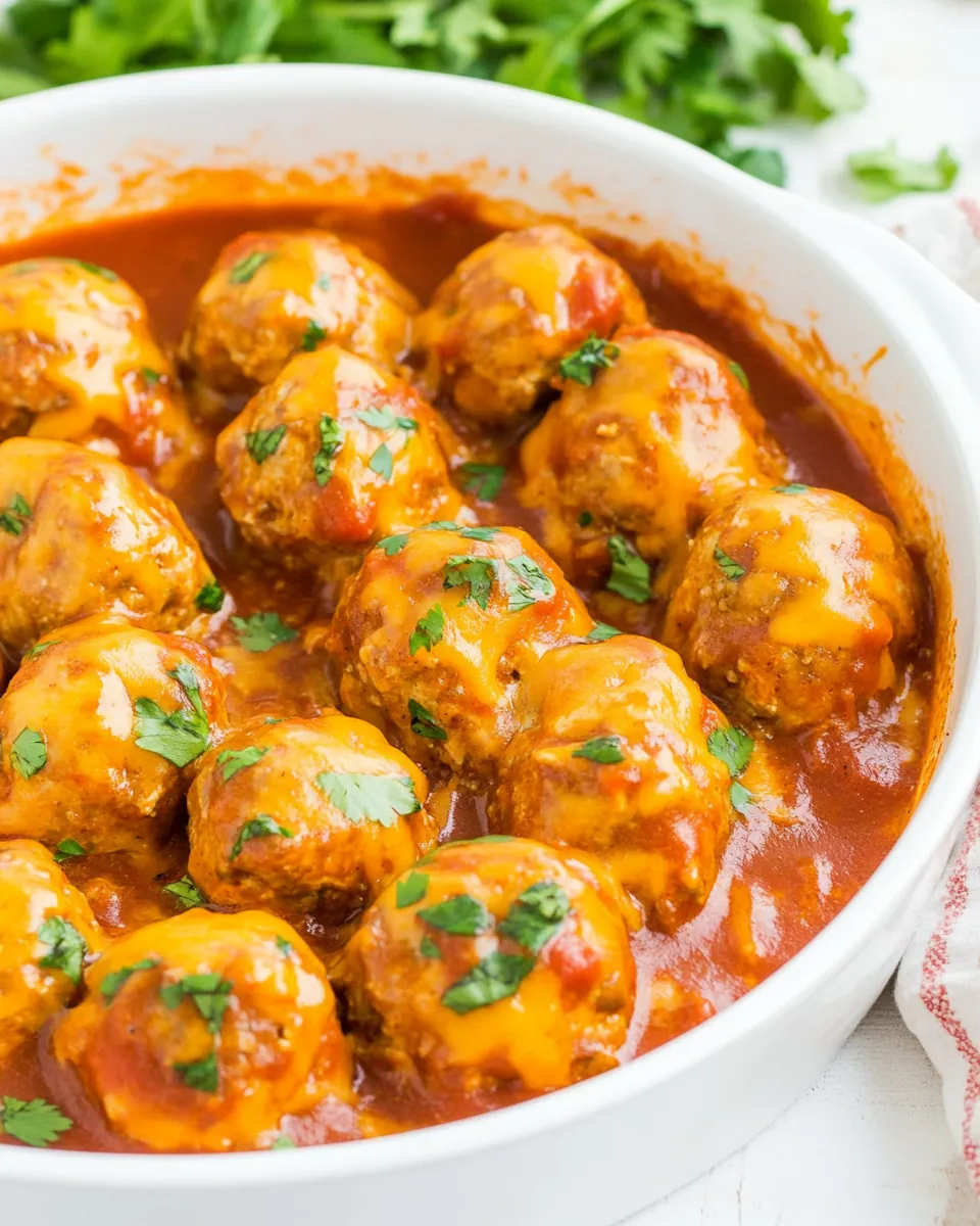 Mexican Chicken Enchilada Meatballs