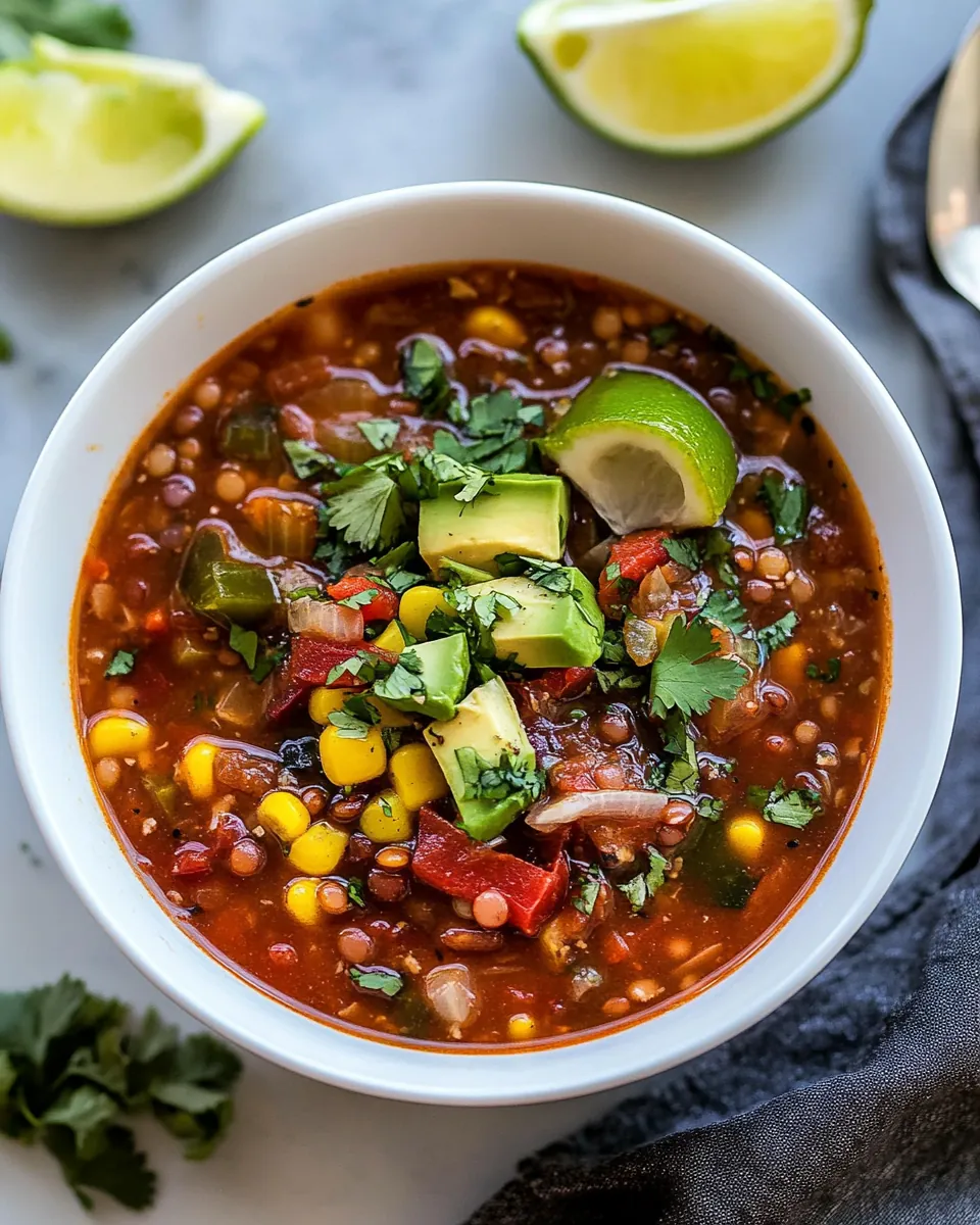 Mexican Lentil Soup