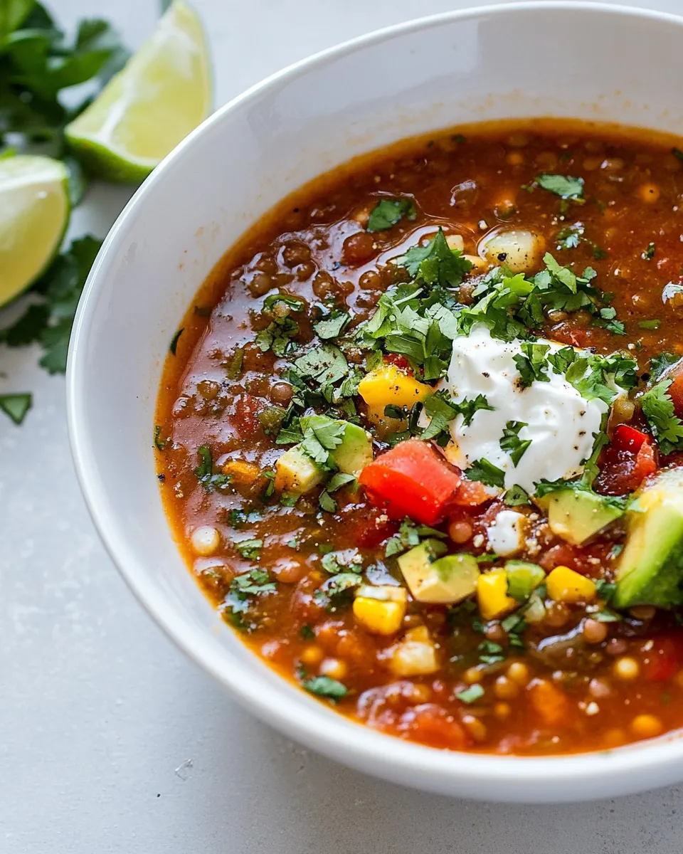 Mexican Lentil Soup