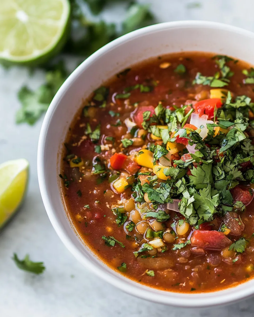 Mexican Lentil Soup