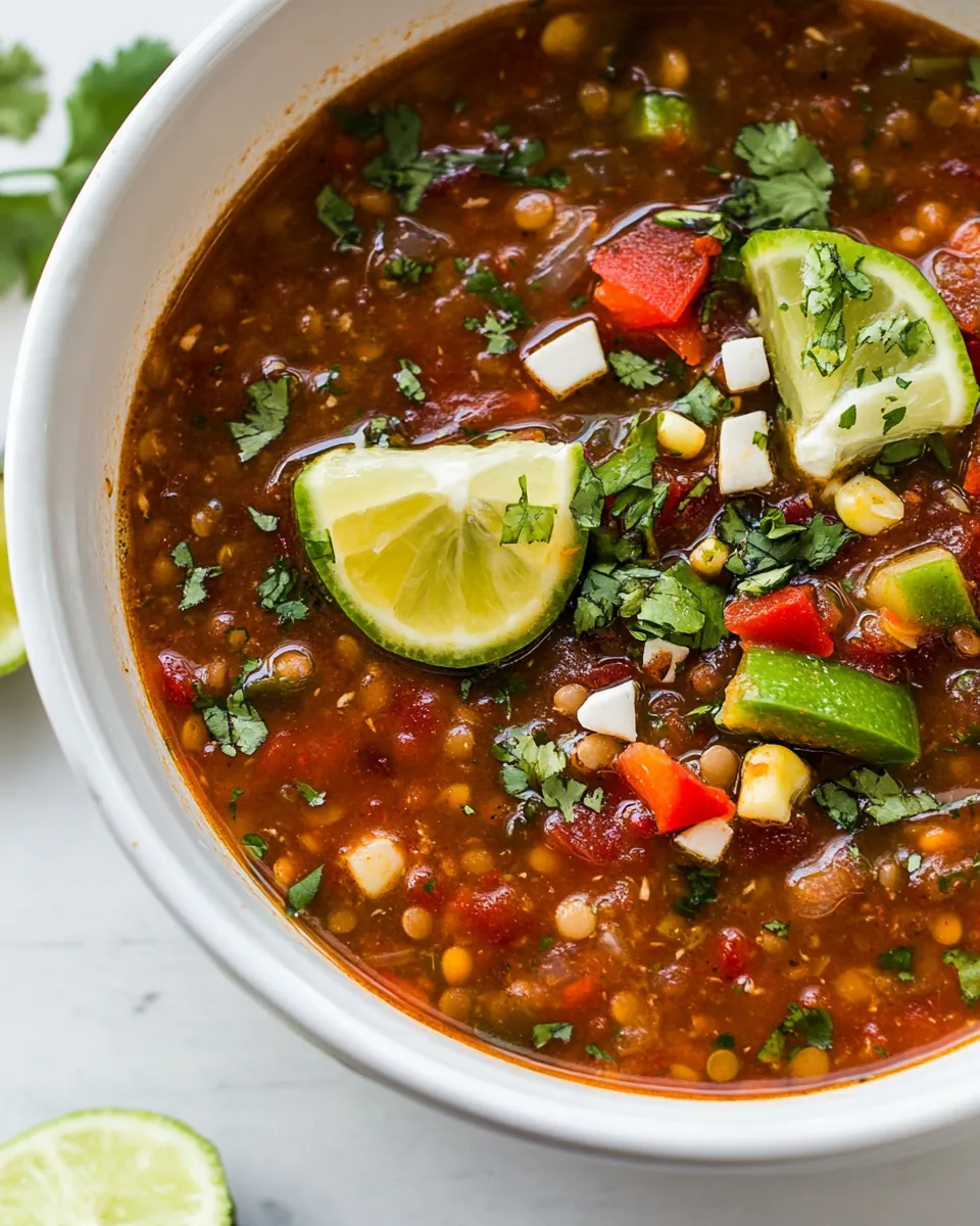 Mexican Lentil Soup