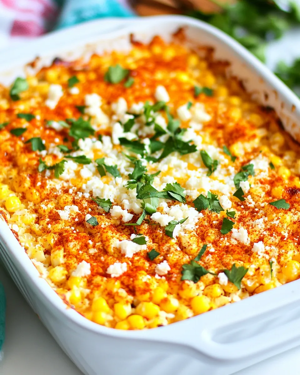 Mexican Street Corn Casserole