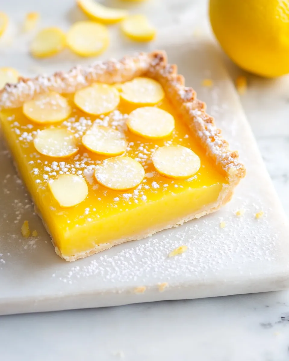 Meyer Lemon Macadamia Nut Tart