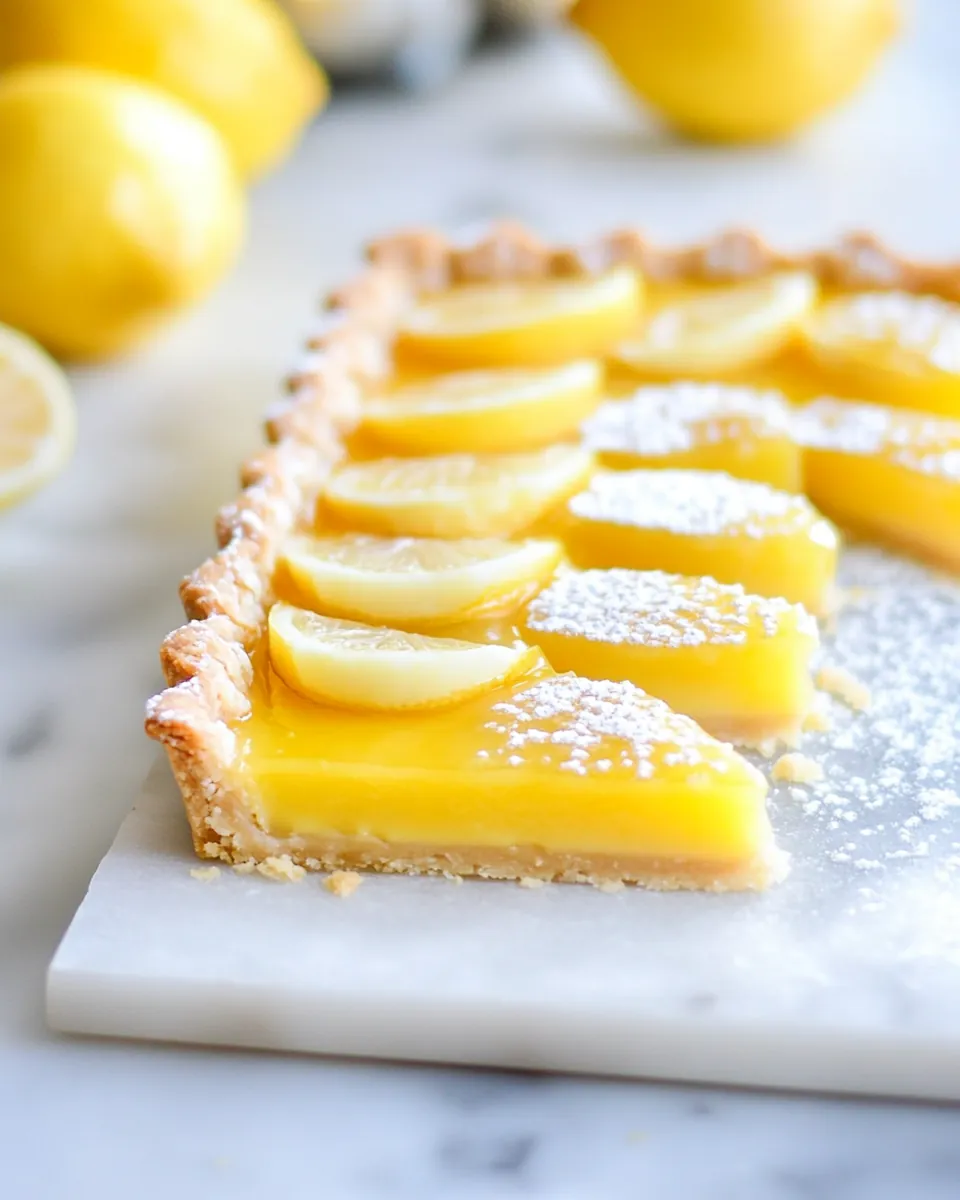 Meyer Lemon Macadamia Nut Tart