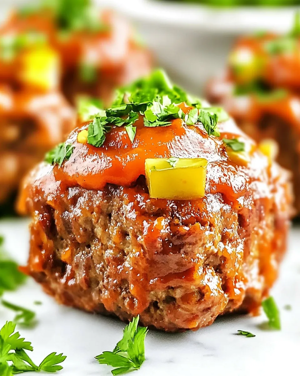 Mini BBQ Meatloaf