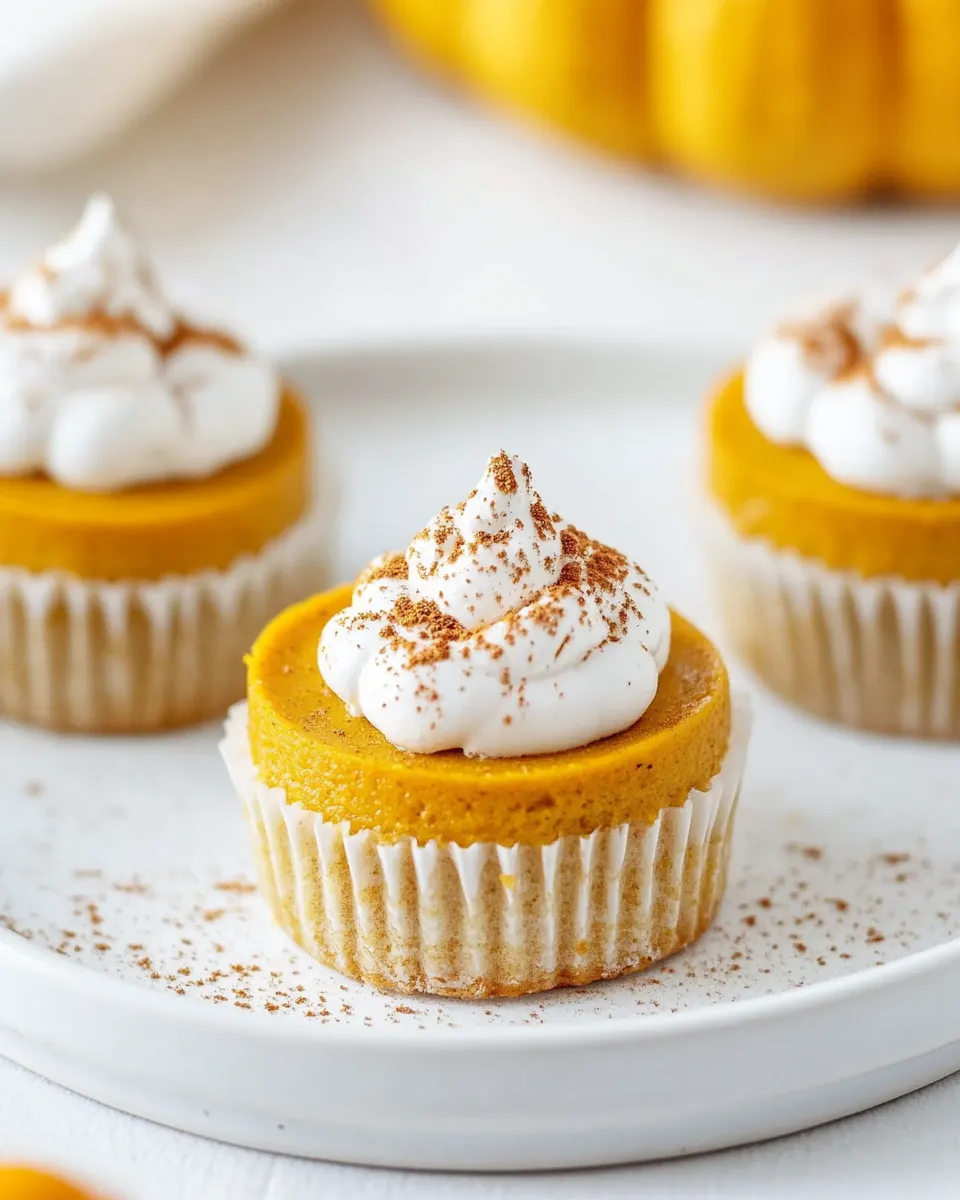 Mini Pumpkin Cheesecakes