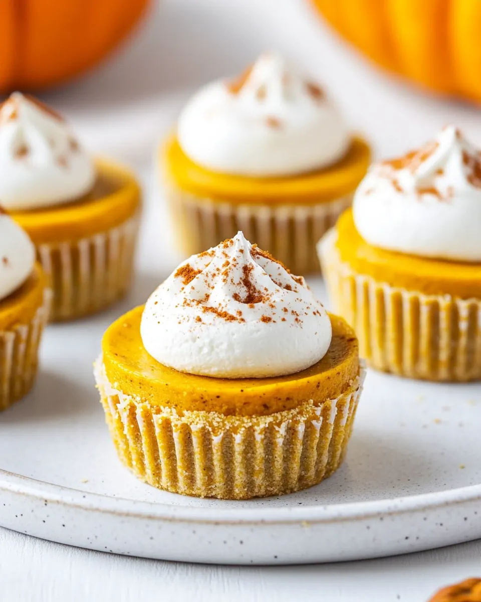 Mini Pumpkin Cheesecakes