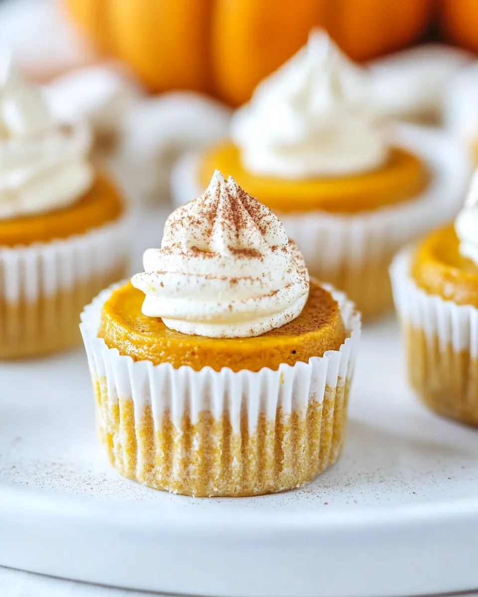 Mini Pumpkin Cheesecakes