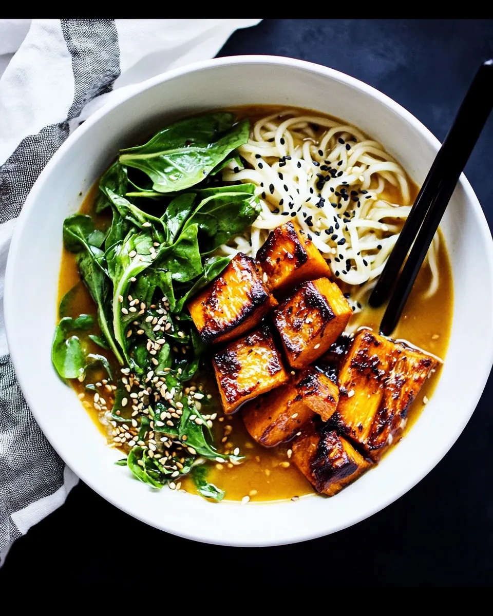 Miso Ramen with Roast Pumpkin