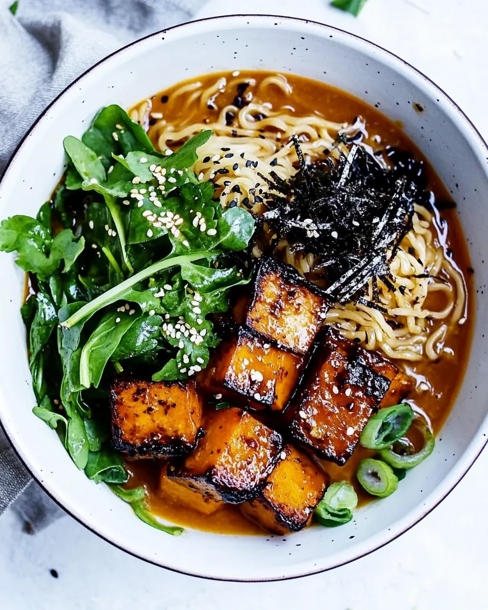 Miso Ramen with Roast Pumpkin