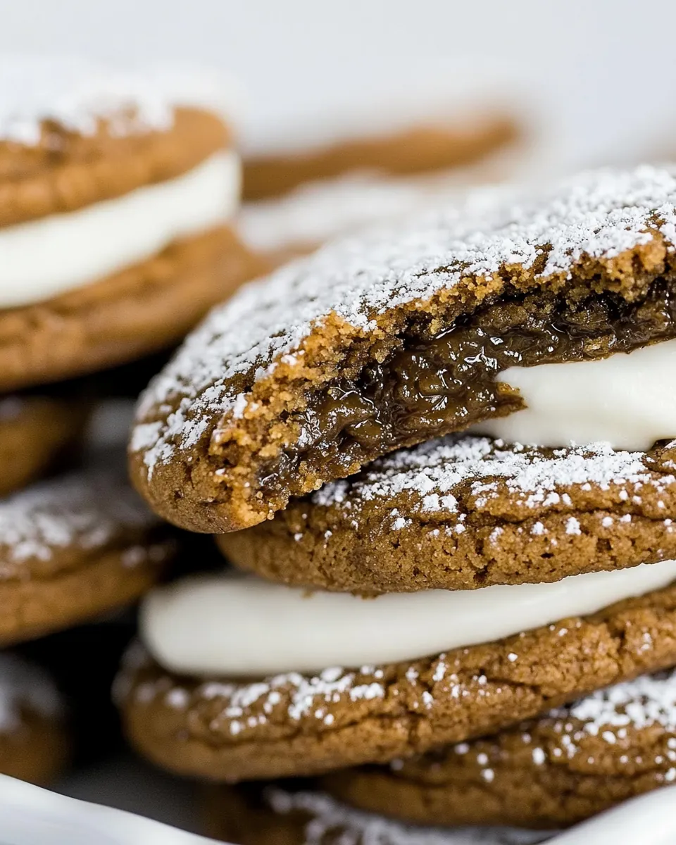 Molasses Cream Pie Cookies