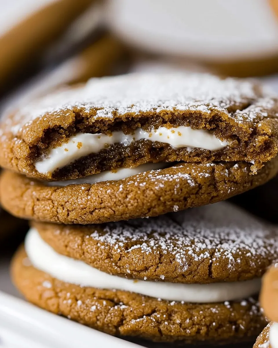 Molasses Cream Pie Cookies
