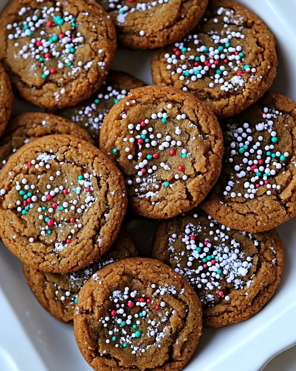 Molasses Honey Ginger Cookies