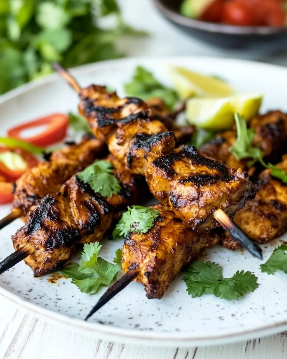 Moroccan Chicken Skewers