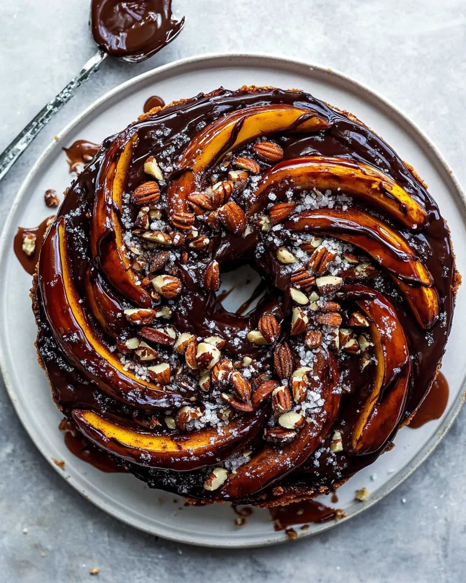 Nutella Banana Tarte Tatin Cinnamon Sugar Roasted Pumpkin Seed Hazelnut Crunch