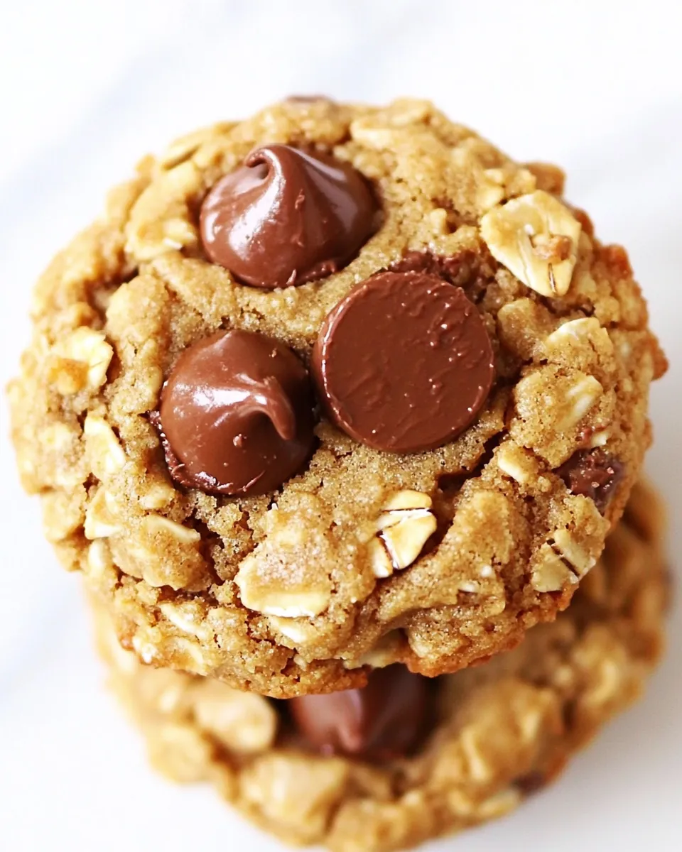 Oatmeal Peanut Butter Cup Chocolate Chip Cookies